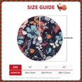 thumbnail image 2 of Sikiie Flowers ad Butterflies Nativity Christmas Tree Skirt, Jesus Christian Winter Holiday Tree Mat Decoration(30-48IN)48", 2 of 6
