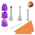 thumbnail image 1 of Kit de decoración de pasteles de 9 piezas: Suministros, boquillas para glaseado, mangas pasteleras, acoplador, adaptador, herramienta para hornear, cupcakes y galletas DIY., 1 of 5