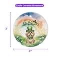thumbnail image 5 of Happy St. Patrick’s Day Havanese with Green Hat Shamrocks Rainbow Ceramic Round Ornament Havanese Dog Lover Gifts Idea Home Tree Decor - 03007, 5 of 5
