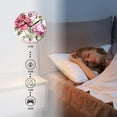 thumbnail image 4 of 14 Inch Wall Clock Battery Operated Silent Clock Decorative for Office, Kitchen, Outdoor, Living Room，Spring Summer Floral Vintage Style Beautiful Coral Roses Pattern, 4 of 4