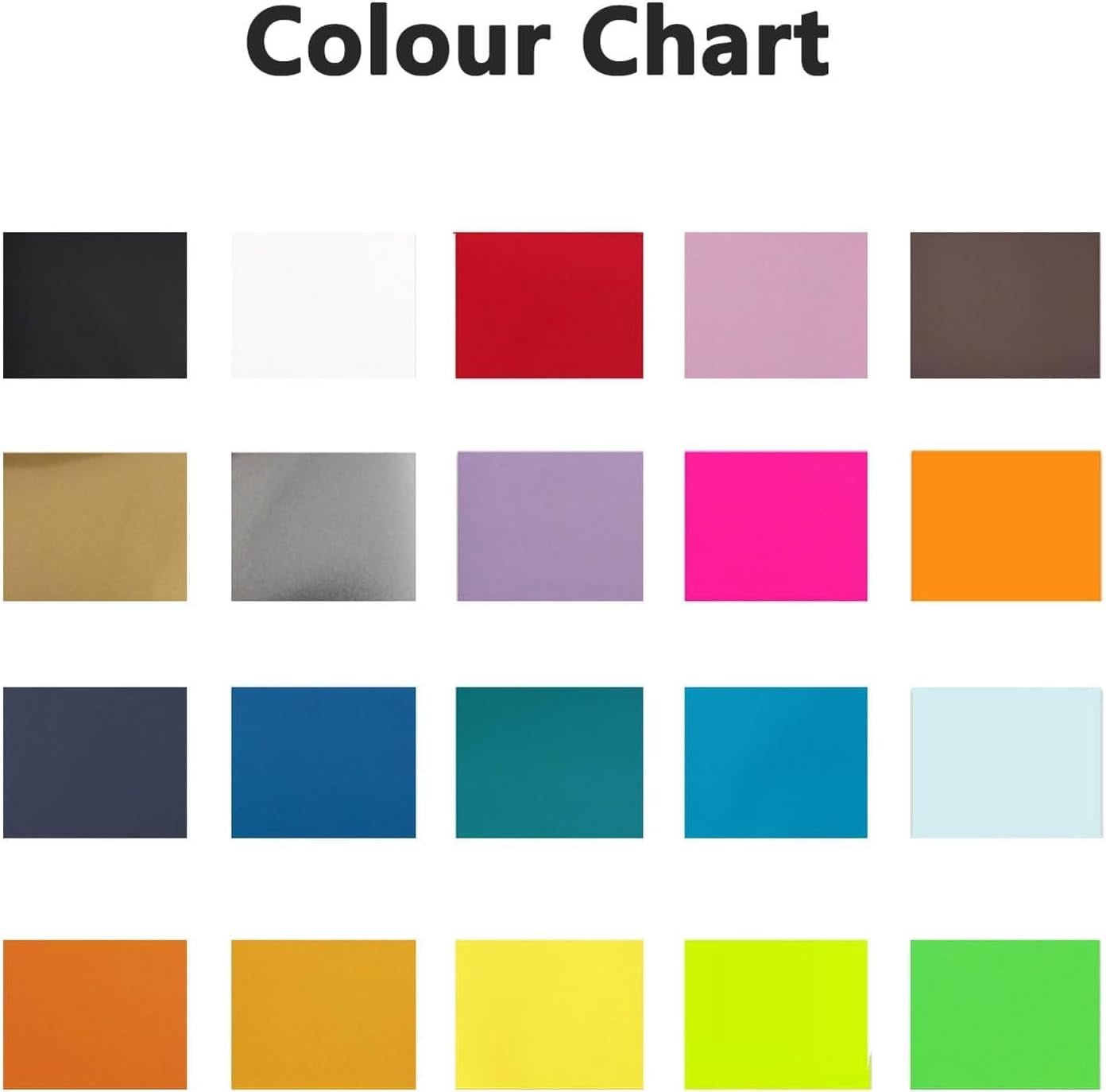 20 Pack Heat Transfer Vinyl Bundle - 12" x 10" Iron On Vinyl Sheets, 20 Assorted Colors HTV for Cricut & Heat Press Machine, Easy Cut Weed Transfer for DIY T-Shirts, Crafts & Home Decor