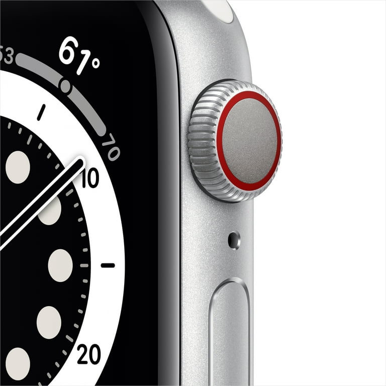 Apple Watch Series 6 GPS + Cellular, 40mm Silver Aluminum Case