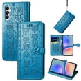 thumbnail image 1 of Funda Cartera FOXDOCK para Samsung Galaxy A05S , Flip PU con Relieve de Gatos y Perros, Tarjetero y Soporte, 1 of 6