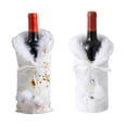 thumbnail image 3 of Decoración Navideña Juego De Botellas De Vino Restaurante De Moda Vestirse Bolsa De Vino De Champán Diseño De Escena Único Juego De Vino De Copo De Nieve Con Dos Pompones De Nieve Para El Hogar Noticed HA027629-02, 3 of 6