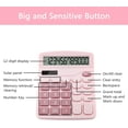 thumbnail image 2 of Office Calculators Desktop, 12-Digit Dual Power Cute Calculator with Large LCD Display Big Button for Office Home and School, 2 of 6