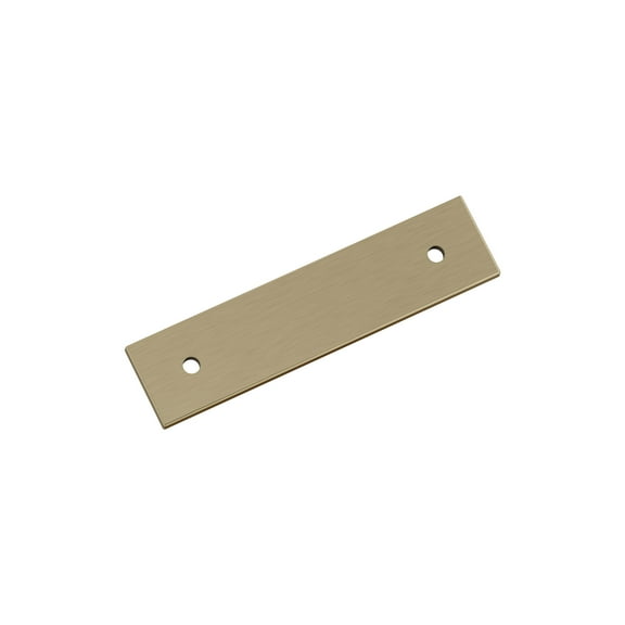 Amerock Ladera 3 inch (76mm) Center-to-Center Rectangle Golden Champagne Cabinet Pull Backplate