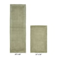 thumbnail image 2 of Better Trends 2 Piece Premium Bathroom Rug Set 100% Cotton Soft Tufted Reversible Bath Rug Water absorbent Bath Mat Ideal for Bathroom Shower and Tub Use, Edge Collection Sage (21" x 34" | 20" x 60"), 2 of 5