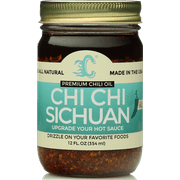Chi Chi Sichuan – Premium Mala Sichuan Chili Crisp Sauce with Olive Oil Crunchy Garlic & Tingly Sichuan Peppercorn. (Large 12 OZ) Versatile Condiment Vegan & Keto Friendly. All Natural. Made in USA.