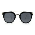 thumbnail image 1 of Unique Hipster Rimless Half Rim Look Double Bridge Retro Sunglasses Gold Black, 1 of 4