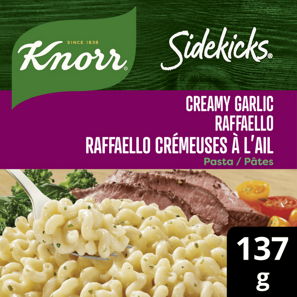 Plat d'Accompagnement de Pâtes Knorr Sidekicks Raffaello Crémeuse à l'ail 137 g Plats d'accompagnement