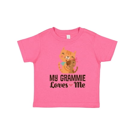 

Inktastic My Grammie Loves Me Granddaughter Gift Toddler Toddler Girl T-Shirt