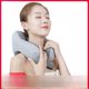thumbnail image 4 of Masajeador de cuello con protección para el cuello, compresas calientes para amasar el cuello, almohada de masaje en forma de U, masajeador de vértebras cervicales portátil recargable por Bluetooth, 4 of 5
