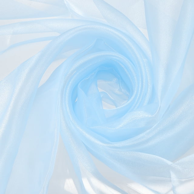 Tela de tul de organza Uxcell, cristalina y sedosa para mantel de bricolaje, azul
