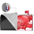 thumbnail image 4 of Happy Valentines Day Mailbox Cover Magnetic Standard Size 18" X 21", Red Heart Love Valentine''s Day Mailbox Wraps Post Letter Box Cover Garden Yard Outdoor Decorations, 4 of 6