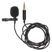 GJX Lavalier Microphone Clip On Microphone 3.5mm Recording Microphone Lapel Mic