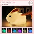 thumbnail image 3 of Baby Night Light 7-Color: Soft Silicone Nursery Light for Kids Room Decor with Portable Rechargeable Cute NightLamp Animal Lights - Gifts for Children Toddler, 3 of 4
