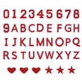 thumbnail image 1 of 78 Pcs Letras y Números Planchar, Parches de Letras A-Z de 2 Pulgadas y Parches de Números 0-9 para Ropa Rojo, 1 of 7