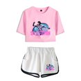 thumbnail image 1 of Ensemble de shorts à Manches Courtes pour Femmes, Mode et Tendance, 1 of 3