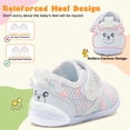 thumbnail image 4 of JOINFREE Baby First Walk Shoes Boys Girls Infant Crib Shoe Toddler Barefoot Shoes, 4 of 7