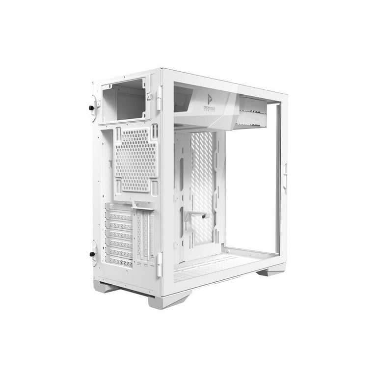 Antec Performance Series P120 Crystal White, Aluminum VGA Holder Included, Slide Button Design, Tempered Glass Front & Side Panels, Ready for 2 x Antec Performance Series P120 Crystal White, Aluminum VGA Holder Included, Slide Button Design, Tempered Glass Front & Side Panels, Ready for 2 x