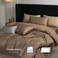 thumbnail image 2 of MooMee Duvet Cover Set King 600-TC 100% Extra Long-Staple Cotton Sateen Silky Smooth Luxury (Brown), 2 of 6