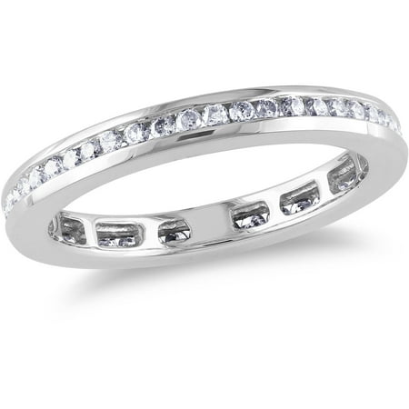 Miabella 1/2 Carat T.W. Diamond 14kt White Gold Eternity Ring