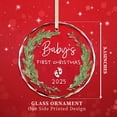 thumbnail image 2 of Primer adorno navideño de Crystal Glass para bebés 2025 THDZS, 8 cm, 2 of 6