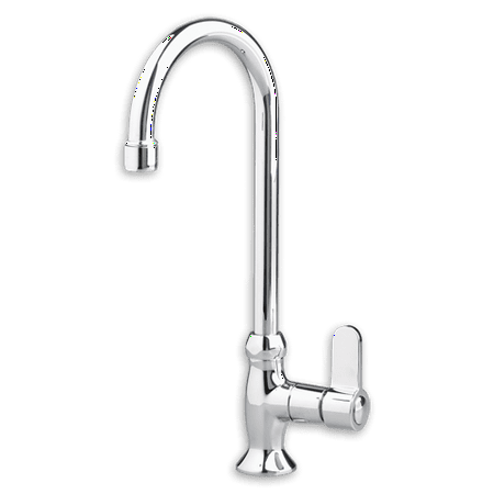 Heritage Chrome 2 Handle - American Standard Heritage Gooseneck Bar Sink Faucet with Metal Lever Handles in Chrome