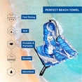 thumbnail image 2 of 4Monster Microfiber Beach Towel, Quick Dry Lightweight Towel, Large, WaveB, 2 of 6