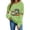 Green sweatshirt for women #8, variant on DeeHomeMo Women Round Neck Pullover Sweatshirt, Long Sleeve Pumpkin Bow Graphic Loose Fit Top, Ribbed Hem Cuffs Soft Sweatshirt Fabric for Fall Family Gathering Green,XL