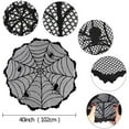 thumbnail image 6 of cpengpj Halloween Lace Spiderweb Tablecloth Halloween Decoration Tablecloth Black Spider Round 102cm Tablecloth Fireplace Mantle Table Runner for Halloween Home Party Decor, 6 of 6