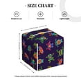 thumbnail image 4 of Gaeub Mexican Frogs Print Leather Tissue Box Cover Square,Tissue Holder,Leather Paper Case,PU Leather Tissue Box Holder Decorative for Bathroom, Home Office Decor, 4 of 7