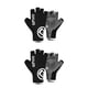 thumbnail image 2 of Guantes de ciclismo Toystoory de cuero PU con pantalla táctil Negro L 2piezas, 2 of 6