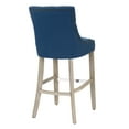 thumbnail image 5 of WestinTrends Hayes 29" Upholstered Wood Bar Stool with Tufted Back (Set of 2), Antique Gray/Tea, 5 of 10