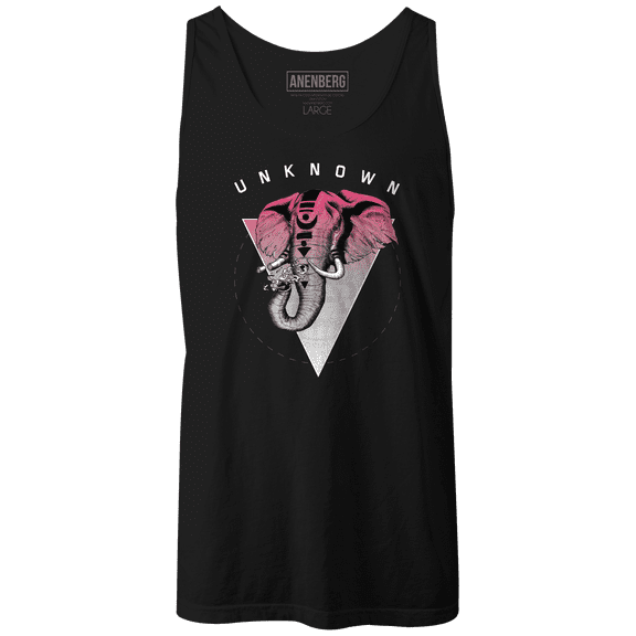 Anenberg, Unknown Classic American Made Mens Black Tank Top