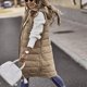 thumbnail image 4 of Chaleco acolchado de longitud media con capucha para mujer, bolsillo sin mangas Et #yoguL, 4 of 5