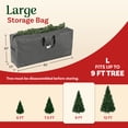 thumbnail image 3 of Elf Stor Christmas Tree Storage Bag for 9FT Artificial Trees (Gray), 3 of 7