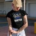 thumbnail image 2 of Funny I'm a Golf Mama, I Could Be Quieter but It's Highly Unlikely, Golf Player, Golfing or Golfer Themed Merch Gift, Military Green T-Shirt, 2XL, 2 of 5