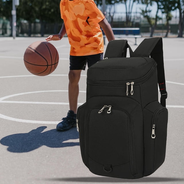 Mochila duradera para baloncesto Sharpla Mochila para ordenador portátil Negro