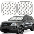 thumbnail image 1 of Saiise Funny Chicken for Foldable Car Sun Shades (2-Pack) Offer Sun Protection with an Easy-fold Design for Convenient Windshield Shading-Large, 1 of 6