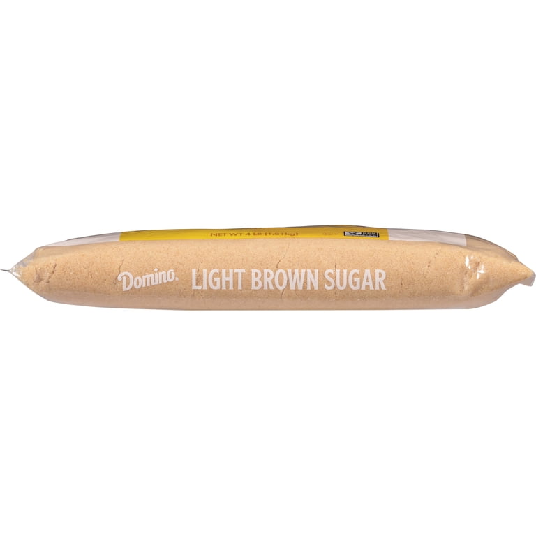 Domino Premium Pure Cane Light Brown Sugar 4# Zipper-Pak - Walmart.com