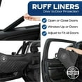 thumbnail image 2 of Cobertor para asiento de perro Ruff Liners mediano negro impermeable para autos, 2 of 6