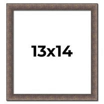 13x14 Frame Silver Real Wood Picture Frame Width 1.25 Inches | Interior Frame Depth 0.5 Inches |
