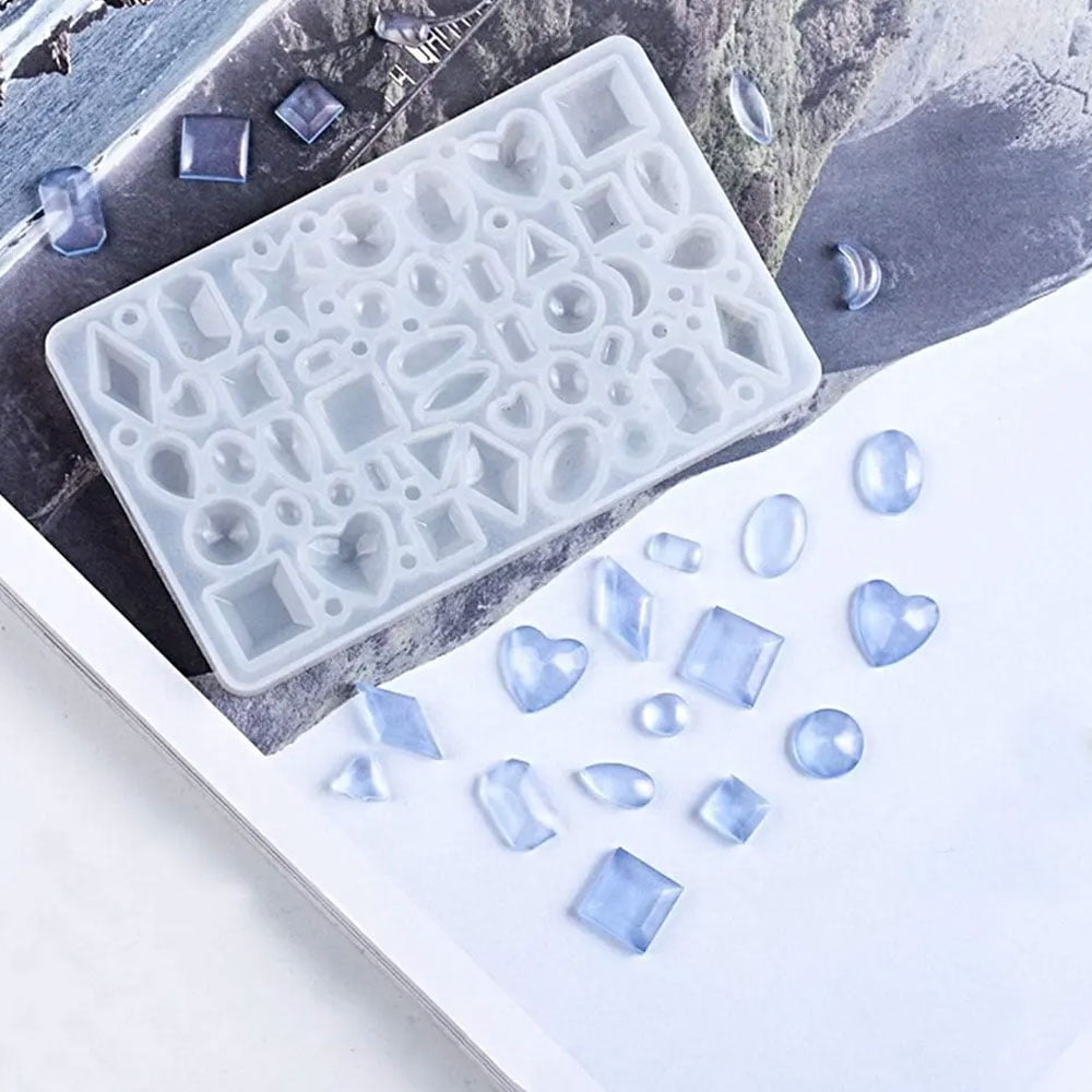 EIMELI 159 Pcs Resin Molds Tools Kit, DIY Jewelry Craft Making Silicone Casting Molds for Key Chain Earrings Necklaces Bracelets Pendant
