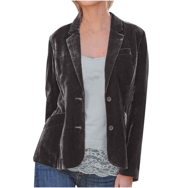 Chaquetas para mujer Cozy Retro manga larga terciopelo sólido botones Pokets chaqueta cárdigan abrigo suelto Top Odeerbi ODB-3