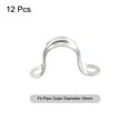 thumbnail image 3 of Uxcell 16mm 2 Hole U shaped Rigid Pipe Straps Bracket Tube Clip 12 Pack, 3 of 5