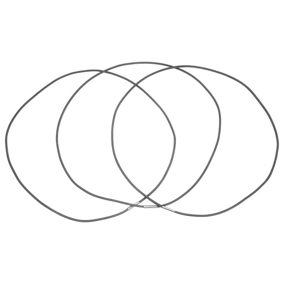 MLINS  3 Pcs Small Elastic Bands Bungee Cord for Trash Can Office Grey