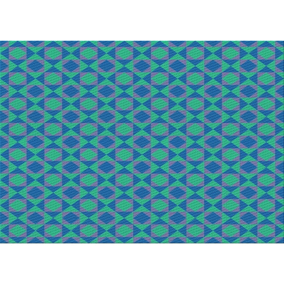 Ahgly Company Indoor Rectangle Patterned Dark Turquoise Green Area Rugs, 5' x 8'