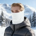 thumbnail image 2 of Unique Bargains 1 Pc Multi-function Neck Warmers Windproof Face Mask for Cycling White, 2 of 6