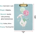 thumbnail image 3 of FMSHPON Beautiful Cartoon LlamaBalloon Clipboard Hardboard Wood Nursing Clip Board and Pull for Standard A4 Letter 13x9 inches, 3 of 5